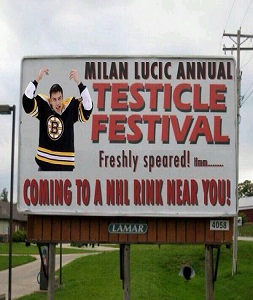 Boston Bruins - Milan Lucic Testical Festival