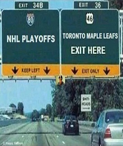 Leafs Suck - Playoffs Exit Sign