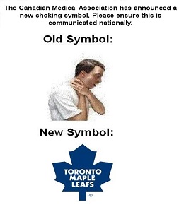 Maple Leafs Choke Joke