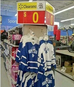 Leafs Jersey's On Clearence - Funny Picture